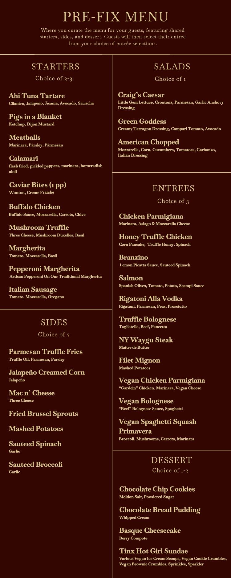 Event Menus — page 3 of 10
